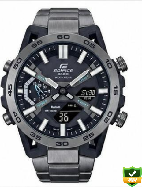 ECD3322-RD57  Titan Pulse X – Premium Hybrid Analog-Digital Performance Watch