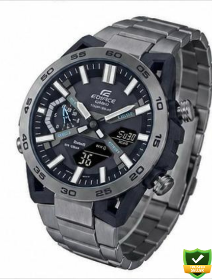 ECD3322-RD57  Titan Pulse X – Premium Hybrid Analog-Digital Performance Watch