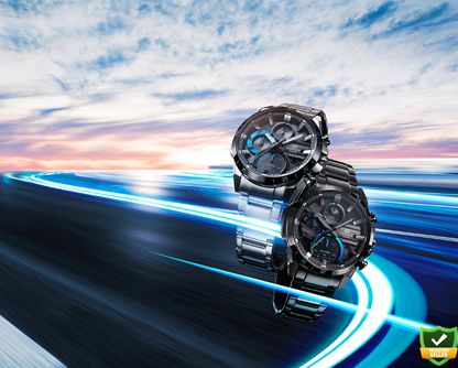 ECD3324-RD59 Shadow Chrono Elite – Premium Solar-Powered Multi-Function Chronograph Watch
