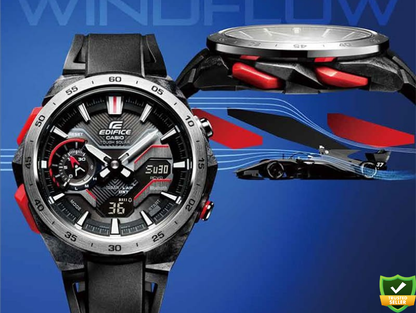 ECD3326-RD61 Velocity Fusion X – Premium Solar-Powered Hybrid Sports Watch