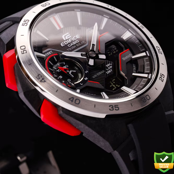 ECD3326-RD61 Velocity Fusion X – Premium Solar-Powered Hybrid Sports Watch